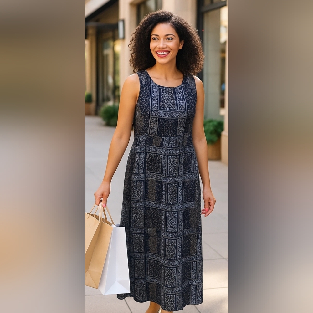 Talbots Paisley Maxi Dress 16 P